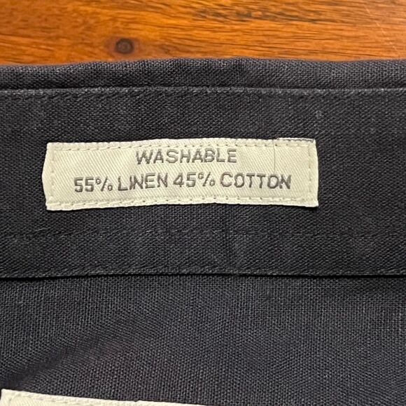 VISITOR MENS BUTTON DOWN XXL LINEN COTTON BLEND SHIRT - Picture 9 of 11